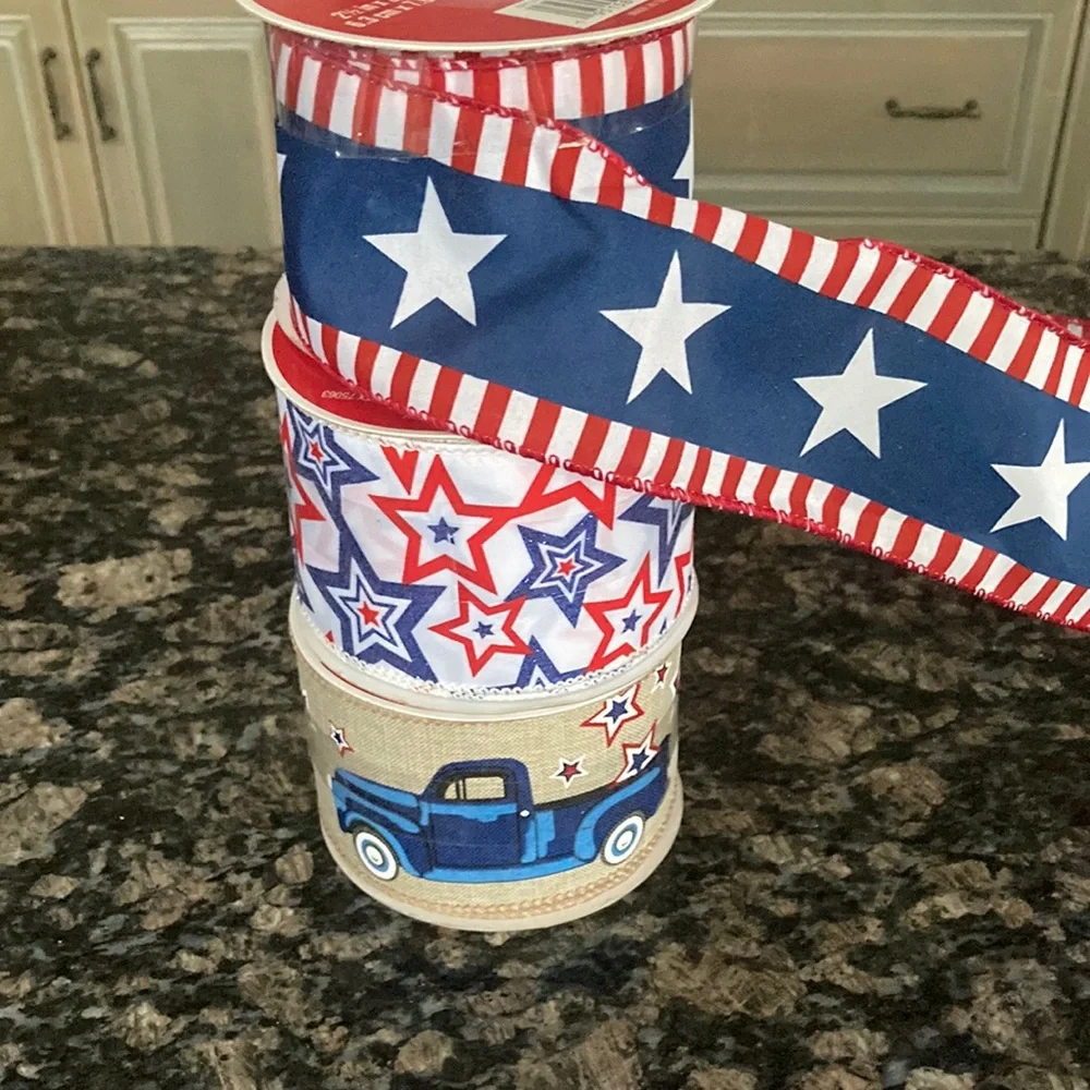 CELEBRATE IT WIRED RIBBON LITCOF 3 NWT